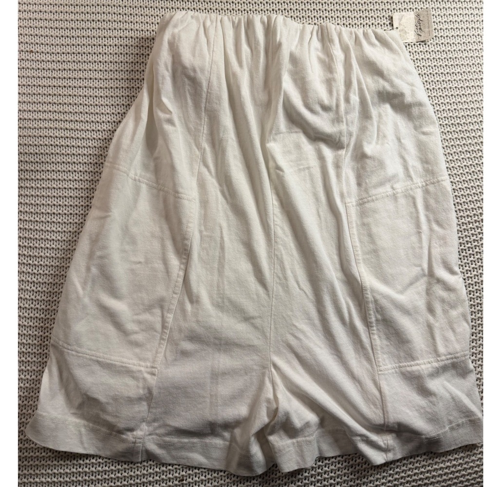 Free People Free-Ear Adalee Romper Ivory Strapless Shelf Bra XS NEW